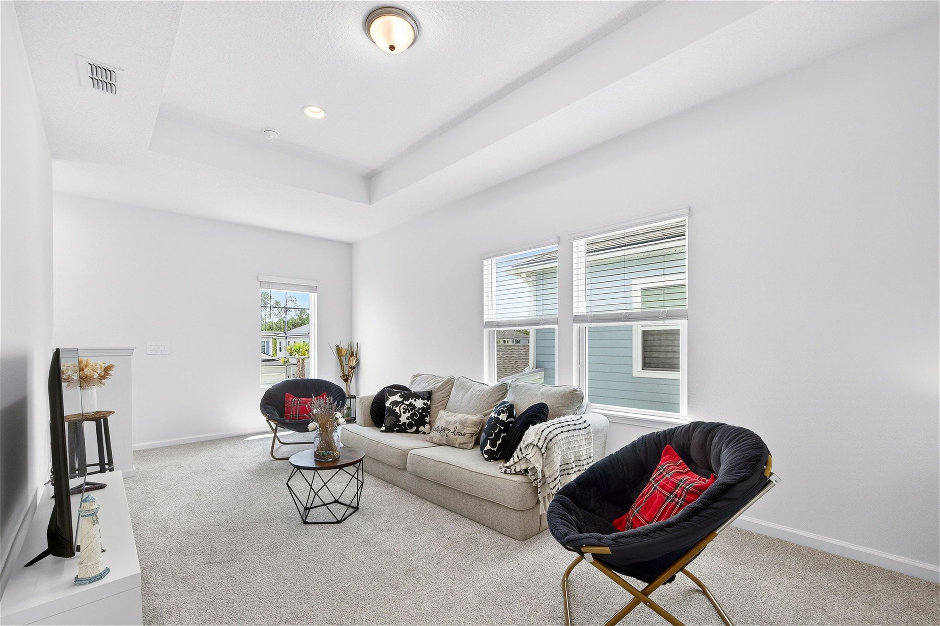 168 Torres Trace St. Augustine, FL 32095 - Photo 20 of 50 a living room with furniture a window and a flat screen tv