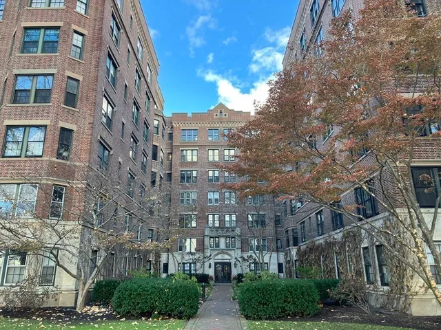 a front view of a building