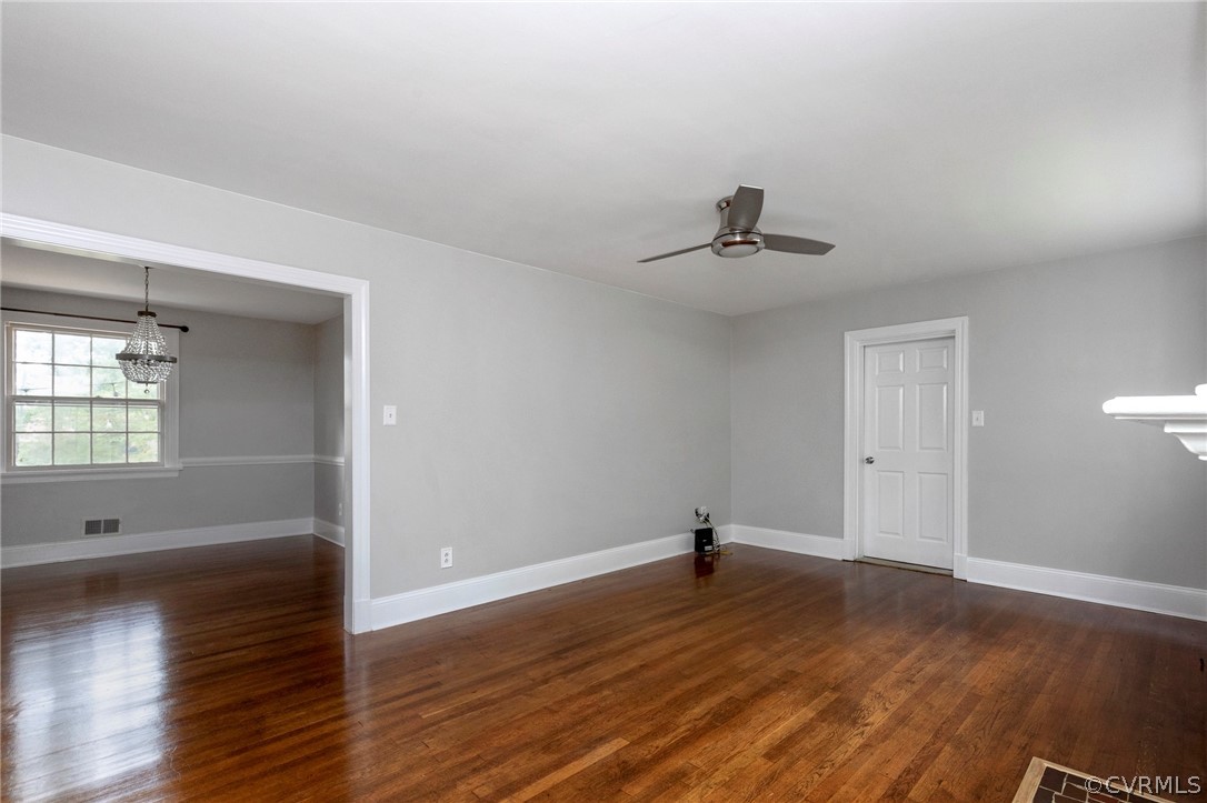 8811 Gayton Road Richmond, VA 23229 - Photo 5 of 39 Spacious living room,beautiful wood floors and woo