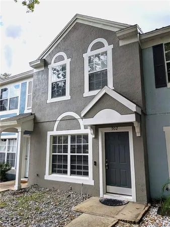 a front view of a house