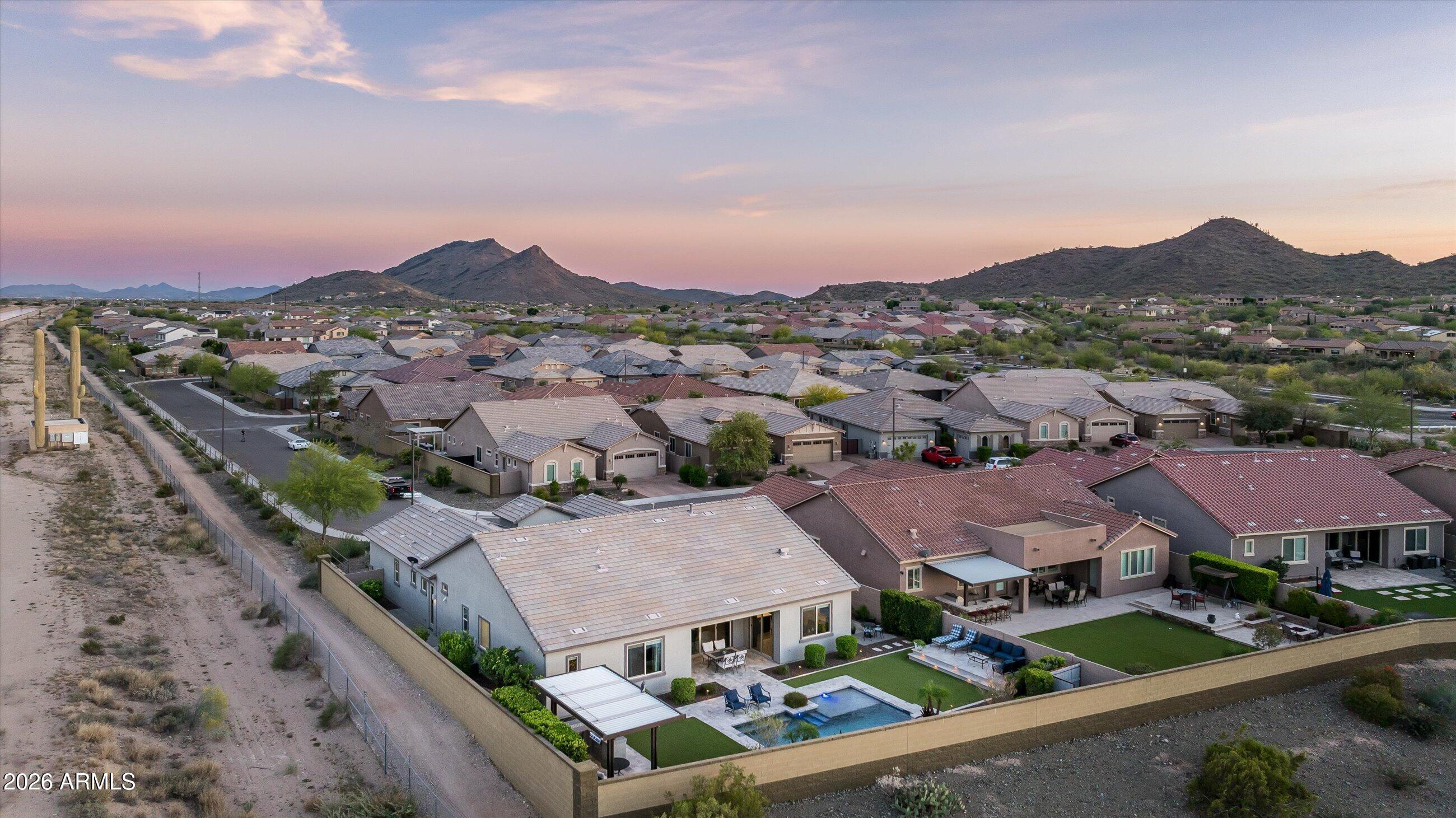 6406 Copper Springs Road Phoenix, AZ 85083 - Photo 54 of 59 an aerial view of residential houses with outdoor space and street view