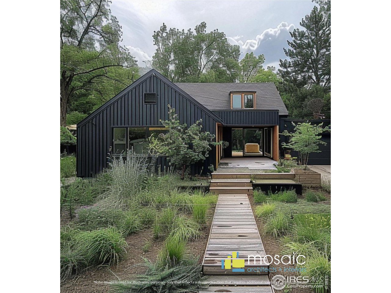 1010 6th Street Boulder, CO 80302 - Photo 3 of 7 Conceptual Rendering Potential suggestion - NOT TO SCALE AND not approved by City of Boulder