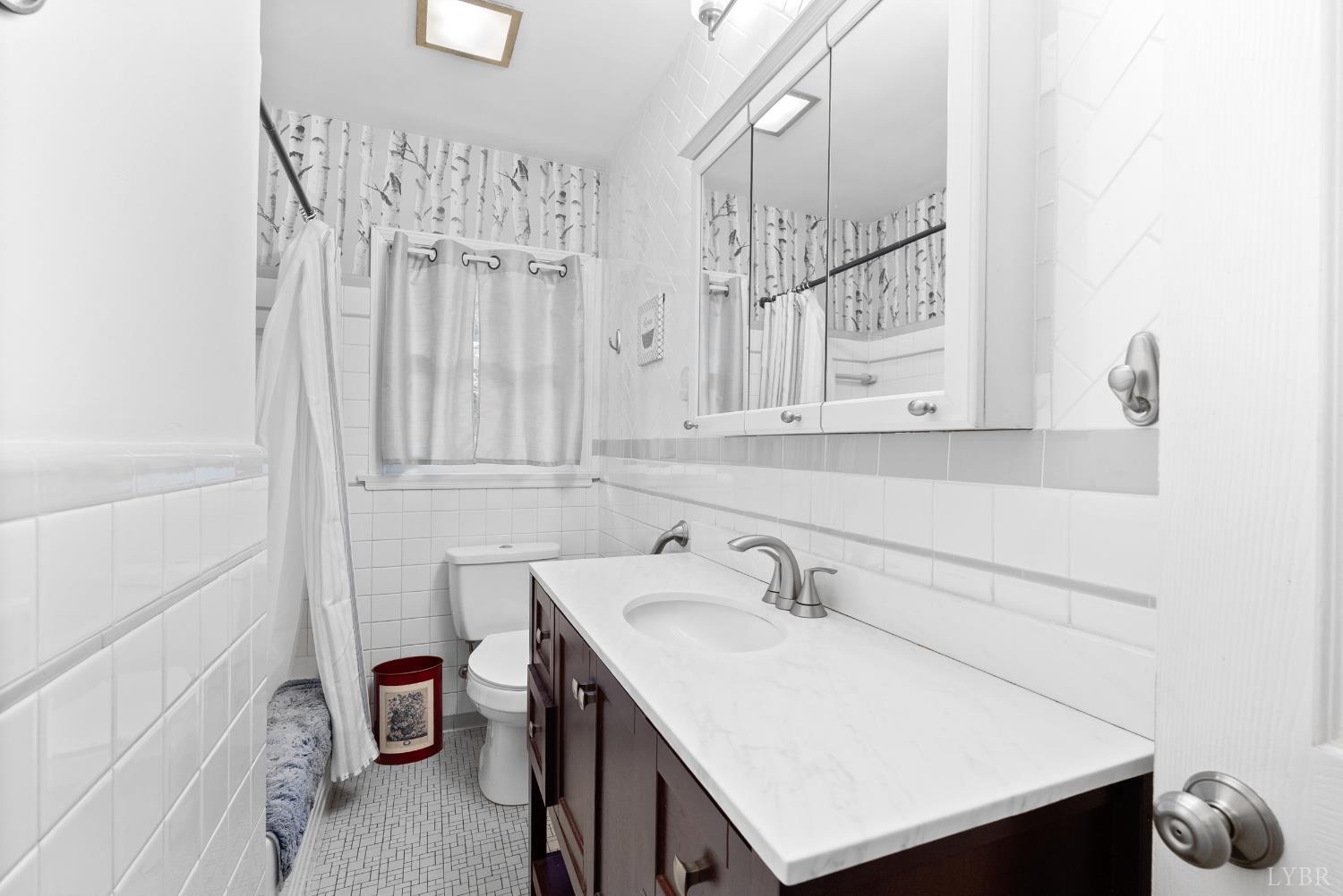 224 Sunset Drive Amherst, VA 24521 - Photo 15 of 34 a bathroom with a sink vanity and a mirror