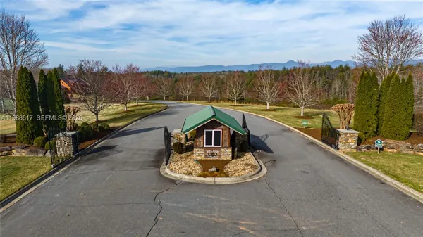 a view of a swimming pool with a patio and a garden