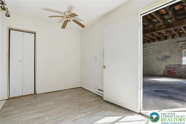 a view of an empty room