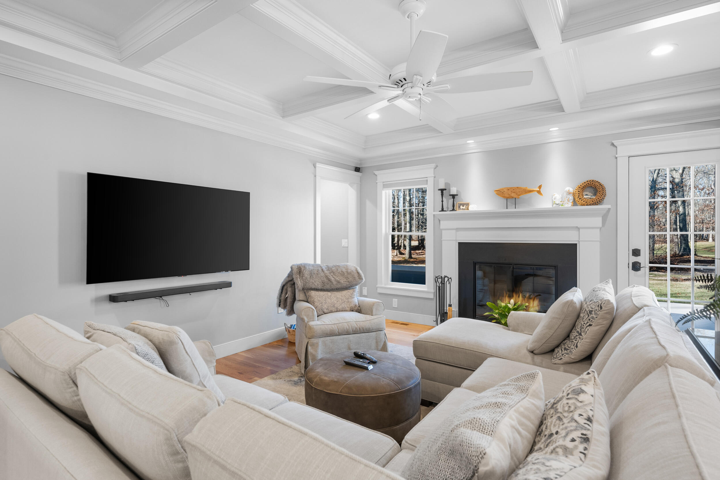6 Bunker Circle Sandwich, MA 02563 - Photo 14 of 43 a living room with furniture and a flat screen tv