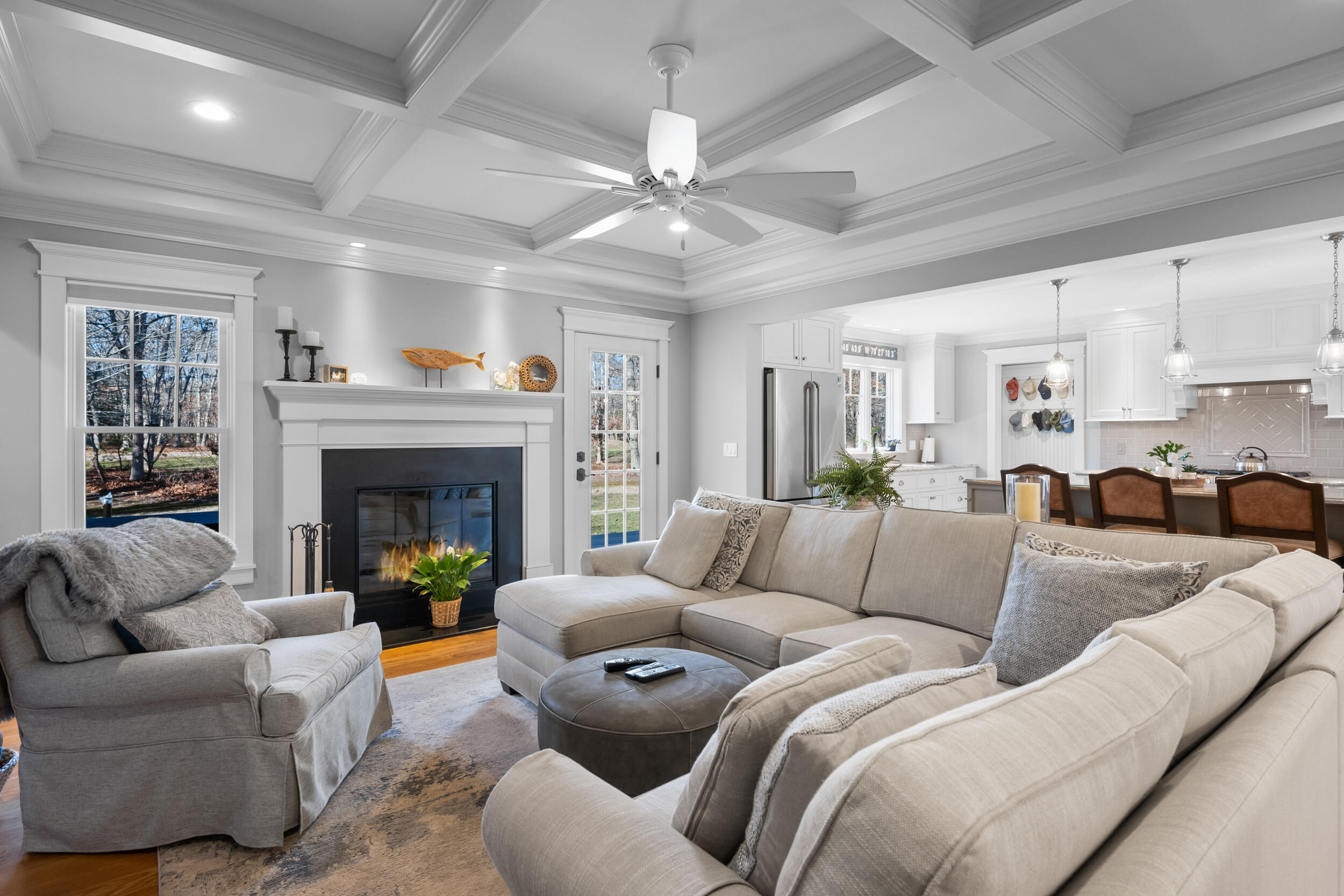 6 Bunker Circle Sandwich, MA 02563 - Photo 15 of 43 a living room with furniture and a fireplace