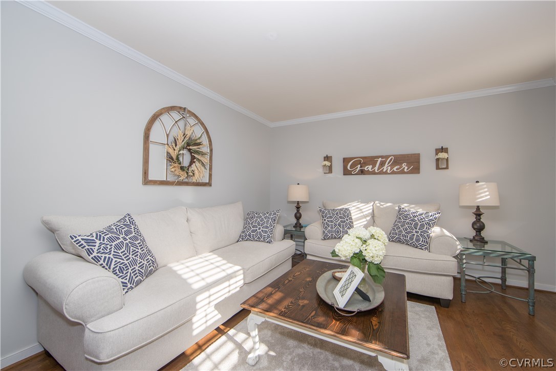 807 Dawnwood Road Midlothian, VA 23114 - Photo 6 of 37 a living room with furniture and wooden floor