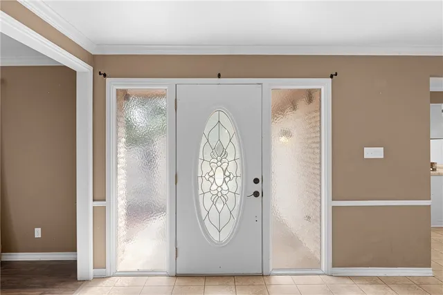 a view of front door with a door