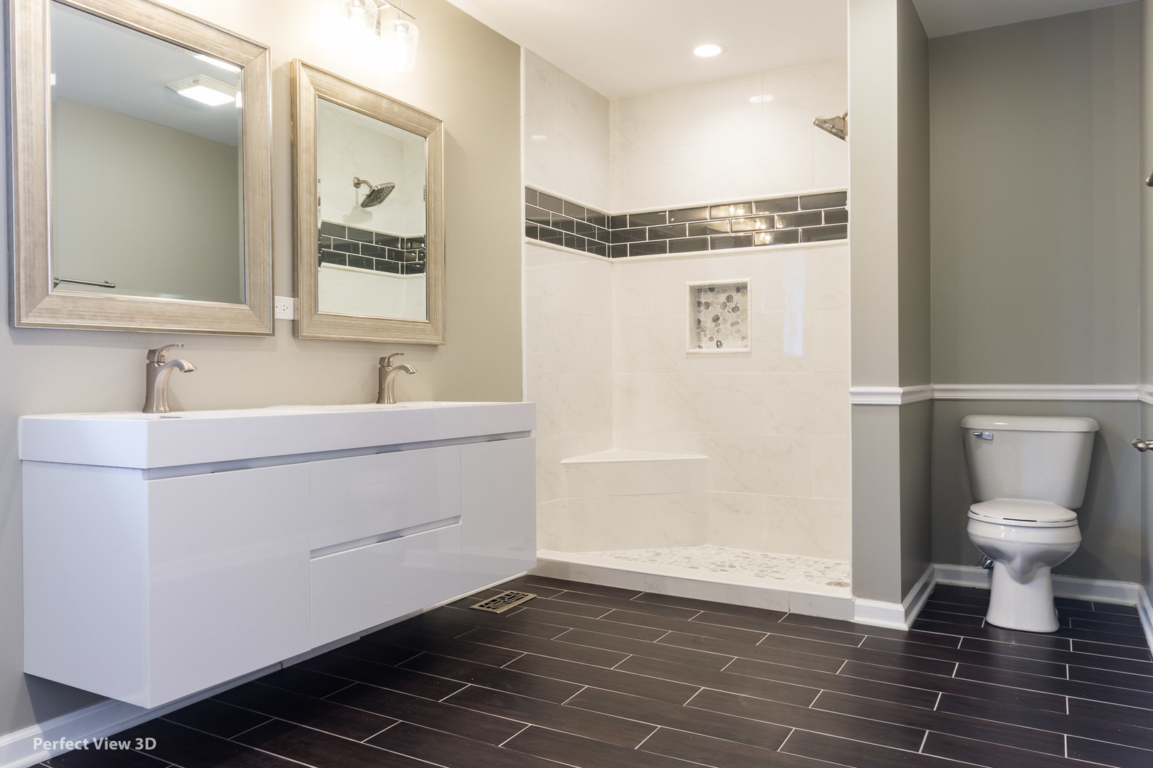 1100 West Seil Road Shorewood, IL 60404 - Photo 20 of 30 a bathroom with a sink and a mirror