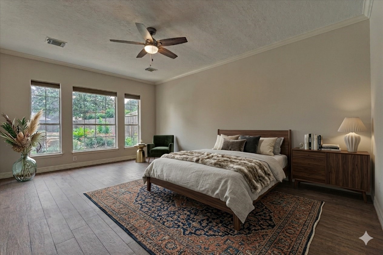 16707 Avenfield Road Tomball, TX 77377 - Photo 19 of 50 a bed room with a bed and a window