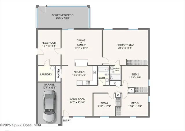 $359,000 | 1458 Sea Breeze Lane, Melbourne, FL 32935