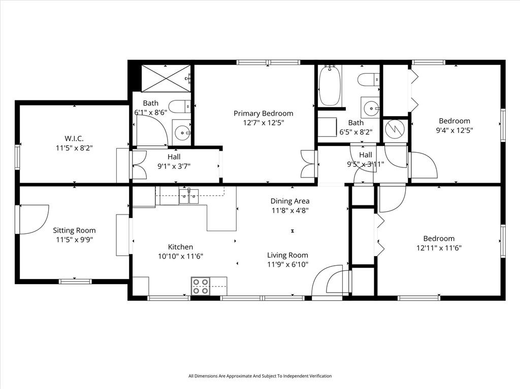 1111 Valley View Road Southeast Atlanta, GA 30315 - Photo 31 of 31 a picture of a floor plan
