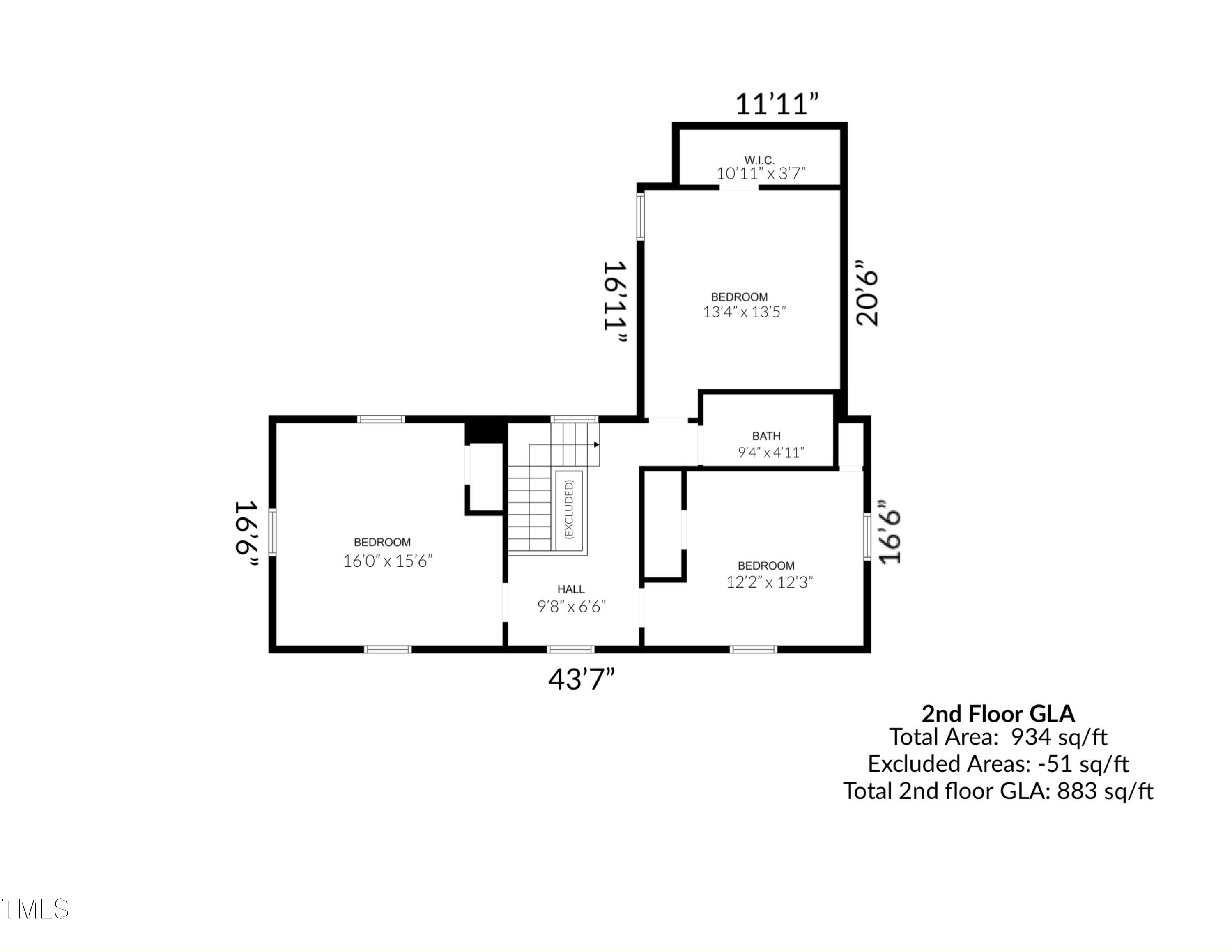 3095 Woodsdale Road Roxboro, NC 27574 - Photo 41 of 41 Floorplan-2ndFloor-Woodsdale