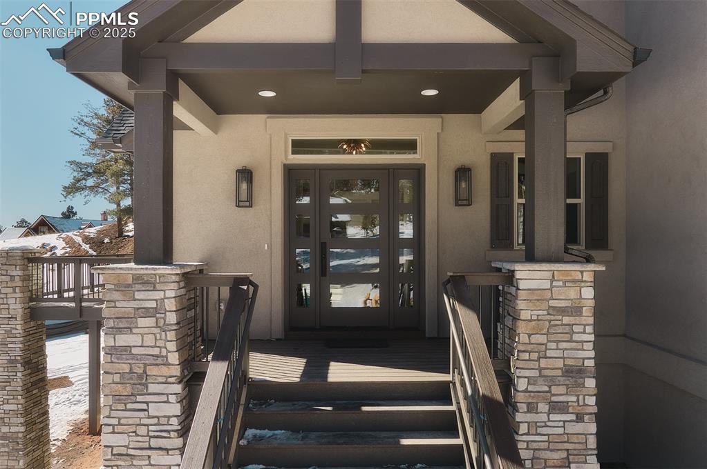 1425 Red Haven Place Woodland Park, CO 80863 - Photo 5 of 6 a view of a hallway with seating area
