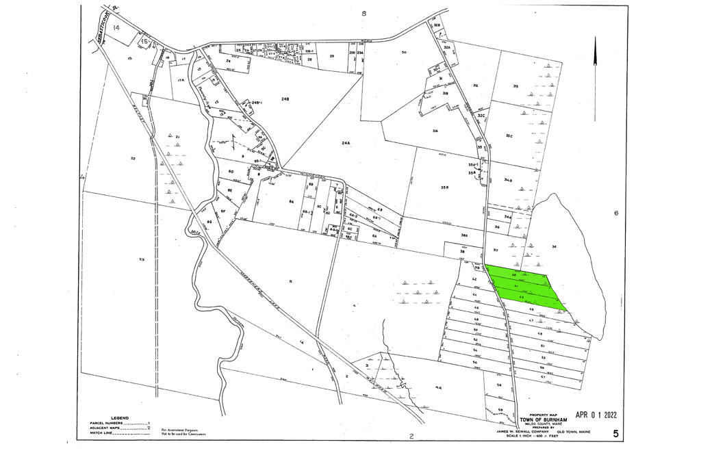 40-41 & 43 Morgan Road Burnham, ME 04922 - Photo 8 of 14 TAX MAPS 5 - 3 on full map 1024