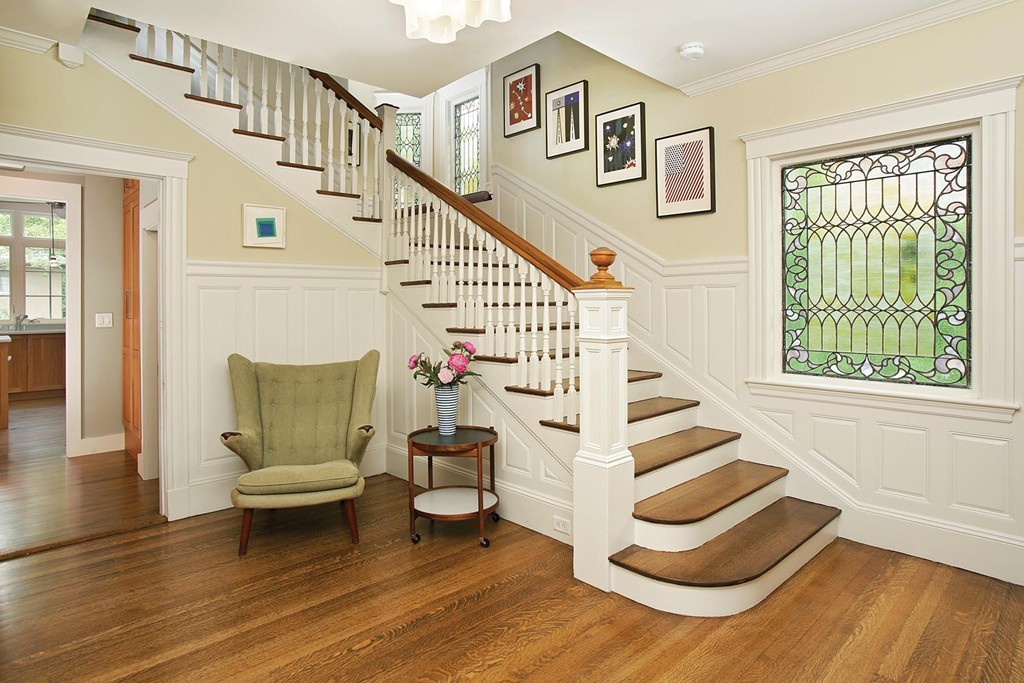 21 Salisbury Road Brookline, MA 02445 - Photo 2 of 12 a living room with furniture and a large window