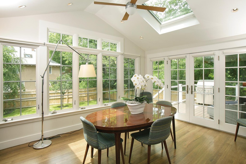 21 Salisbury Road Brookline, MA 02445 - Photo 4 of 12 a view of a dining room with furniture window and wooden floor