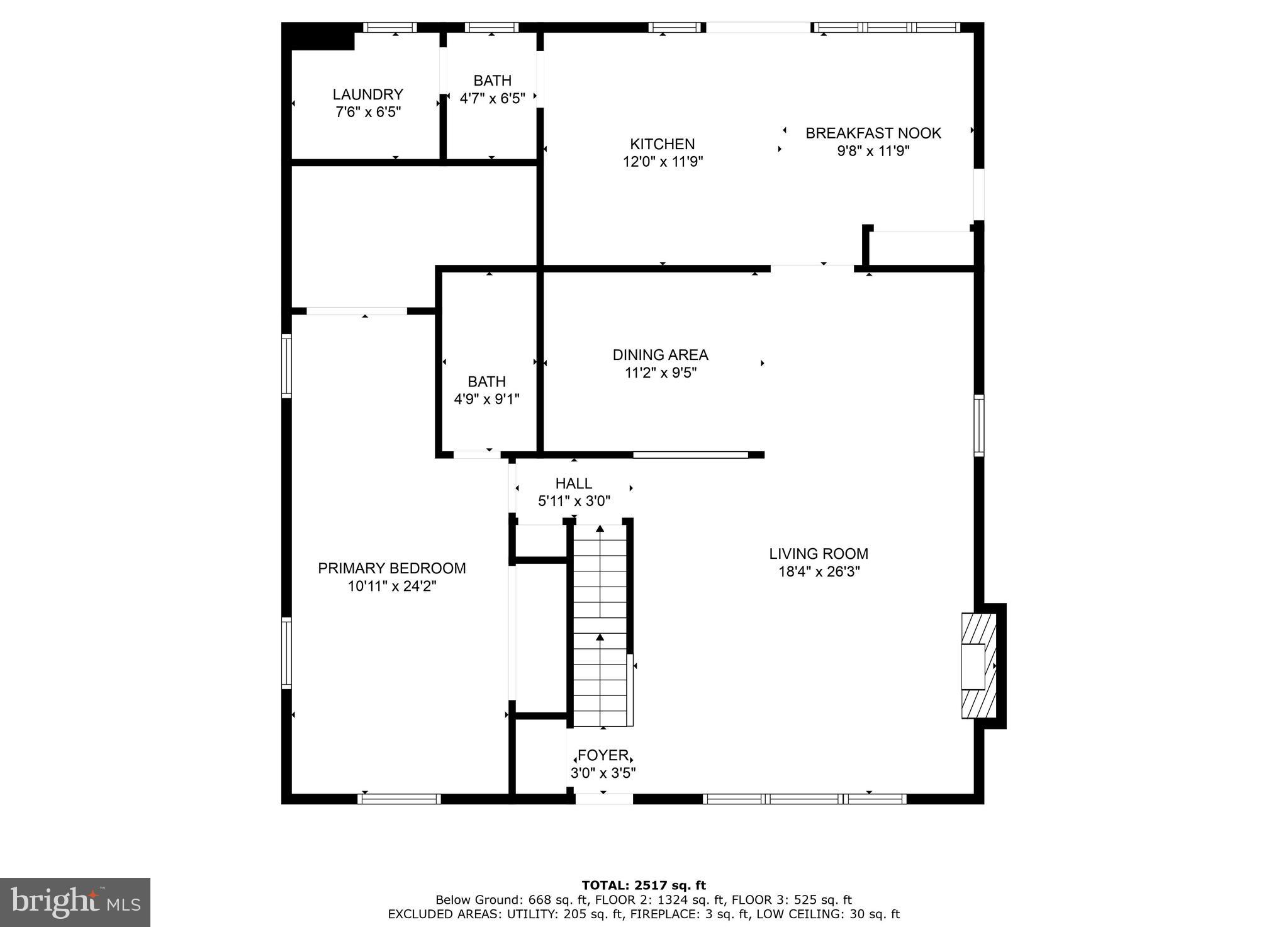 1812 Greenberry Road Baltimore, MD 21209 - Photo 41 of 43 Main level floor plan