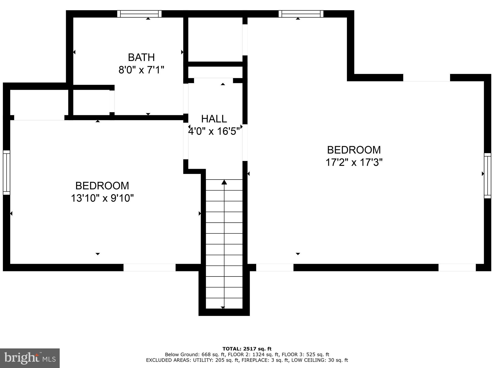 1812 Greenberry Road Baltimore, MD 21209 - Photo 42 of 43 2nd level floor plan
