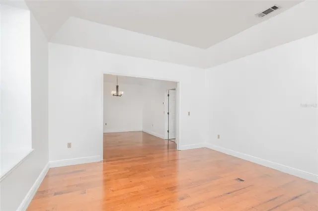 a view of an empty room