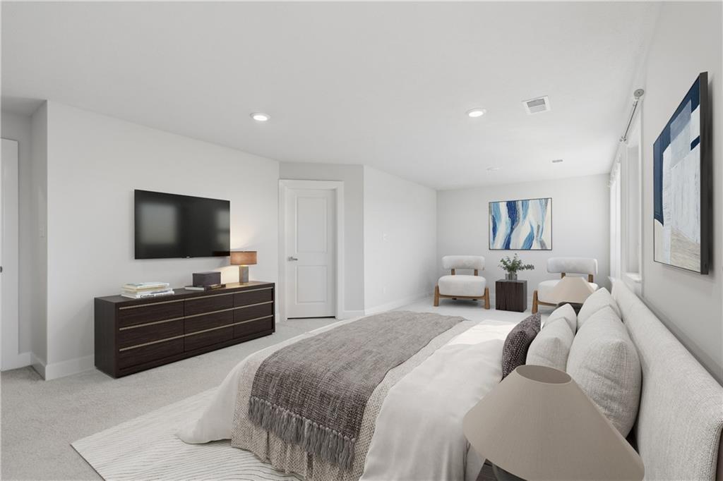 641 Tullamore Trail Mars, PA 16046 - Photo 25 of 47 a bedroom with a bed and a flat screen television