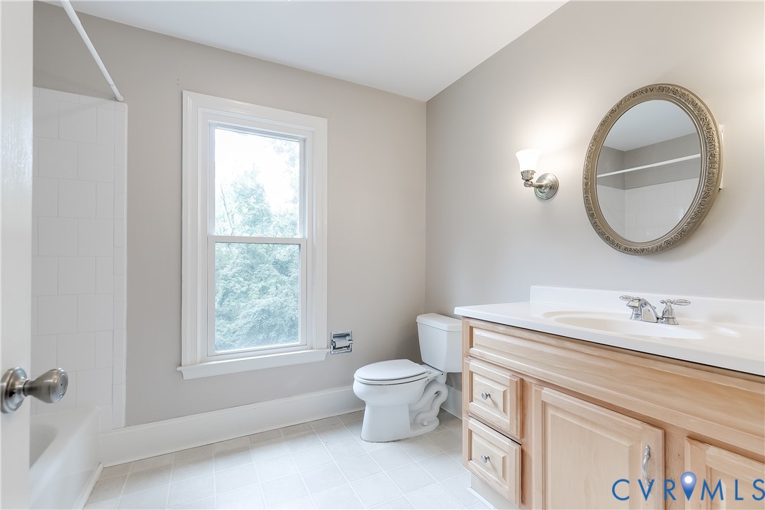 3924 Belspring Road Chester, VA 23831 - Photo 23 of 36 Full bathroom featuring a single window, a vanity