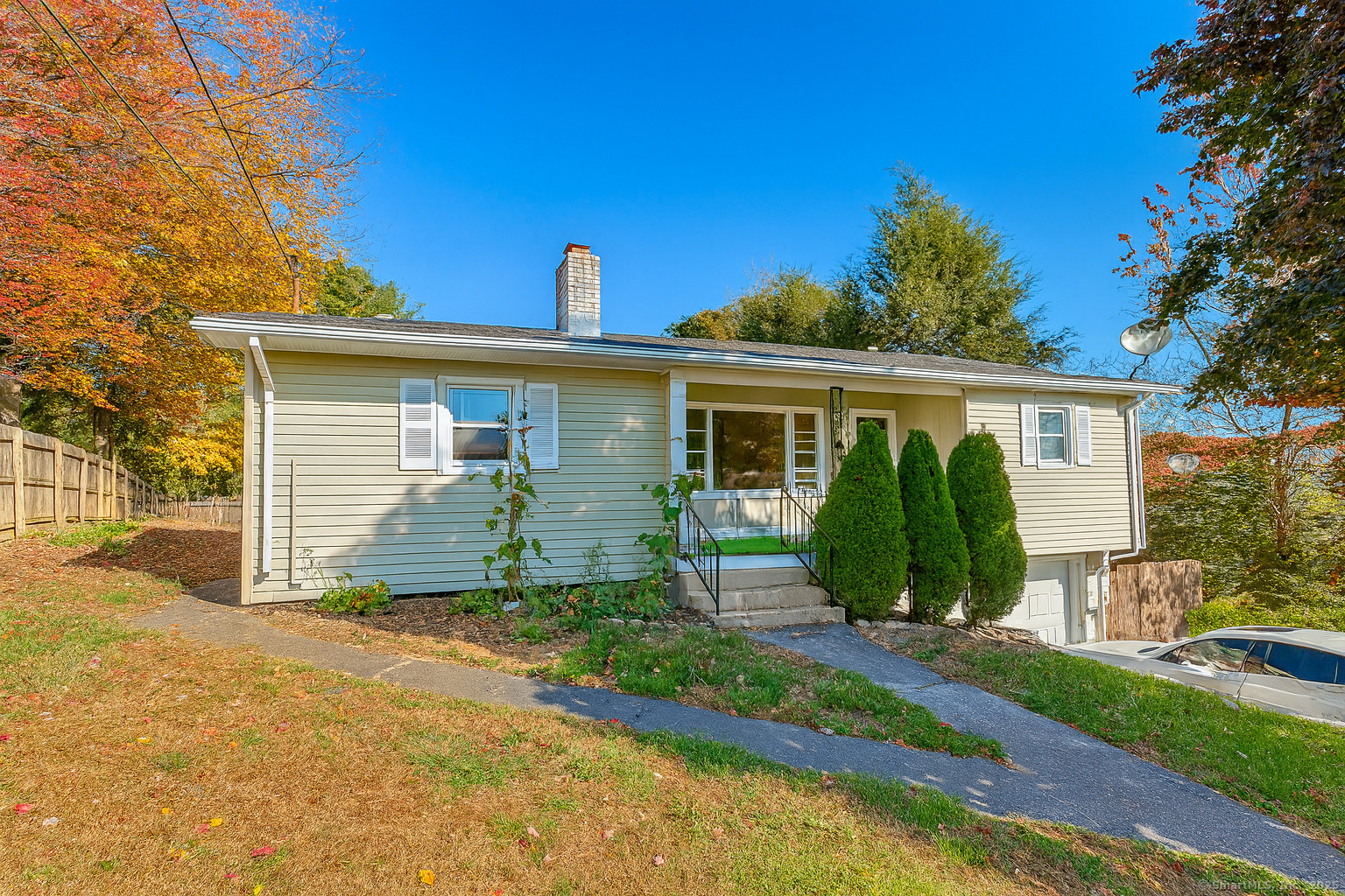 100 Media Avenue, Unit 2 Waterbury, CT 06708 - Photo 1 of 1 a view of a house with a yard and plants