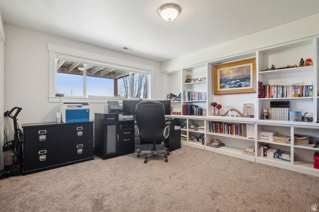 550 Pine Canyon Road Midway, UT 84049 - Photo 28 of 44 Recessed built-in shelving, a large window, and light-toned walls create a bright interior