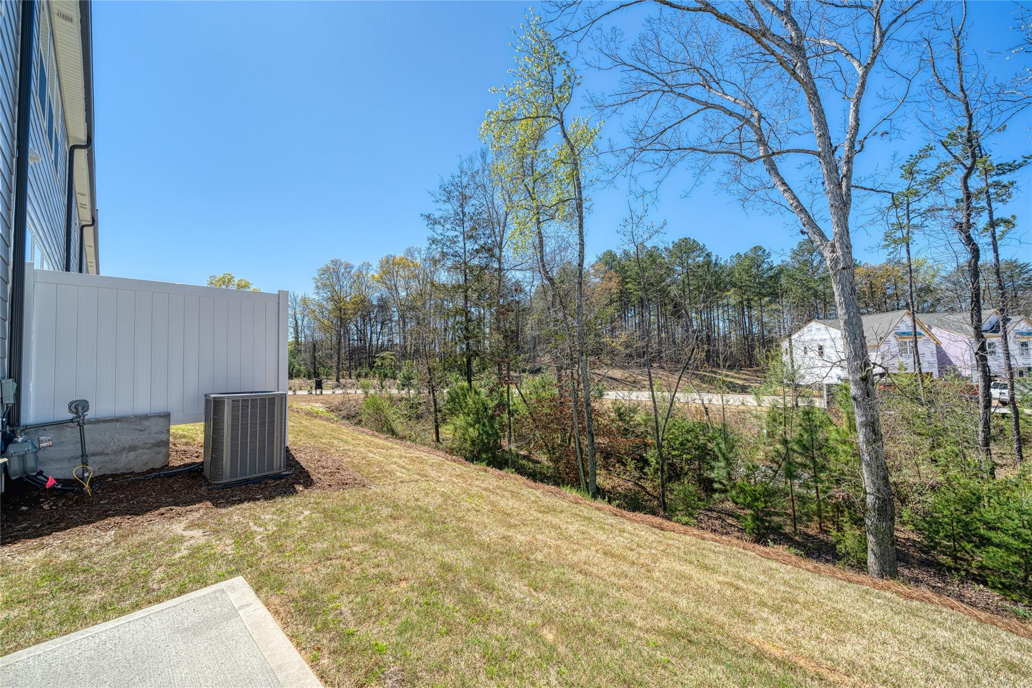 513 Madison Falls Court Fort Mill, SC 29708 - Photo 6 of 37 a view of a backyard with tree s