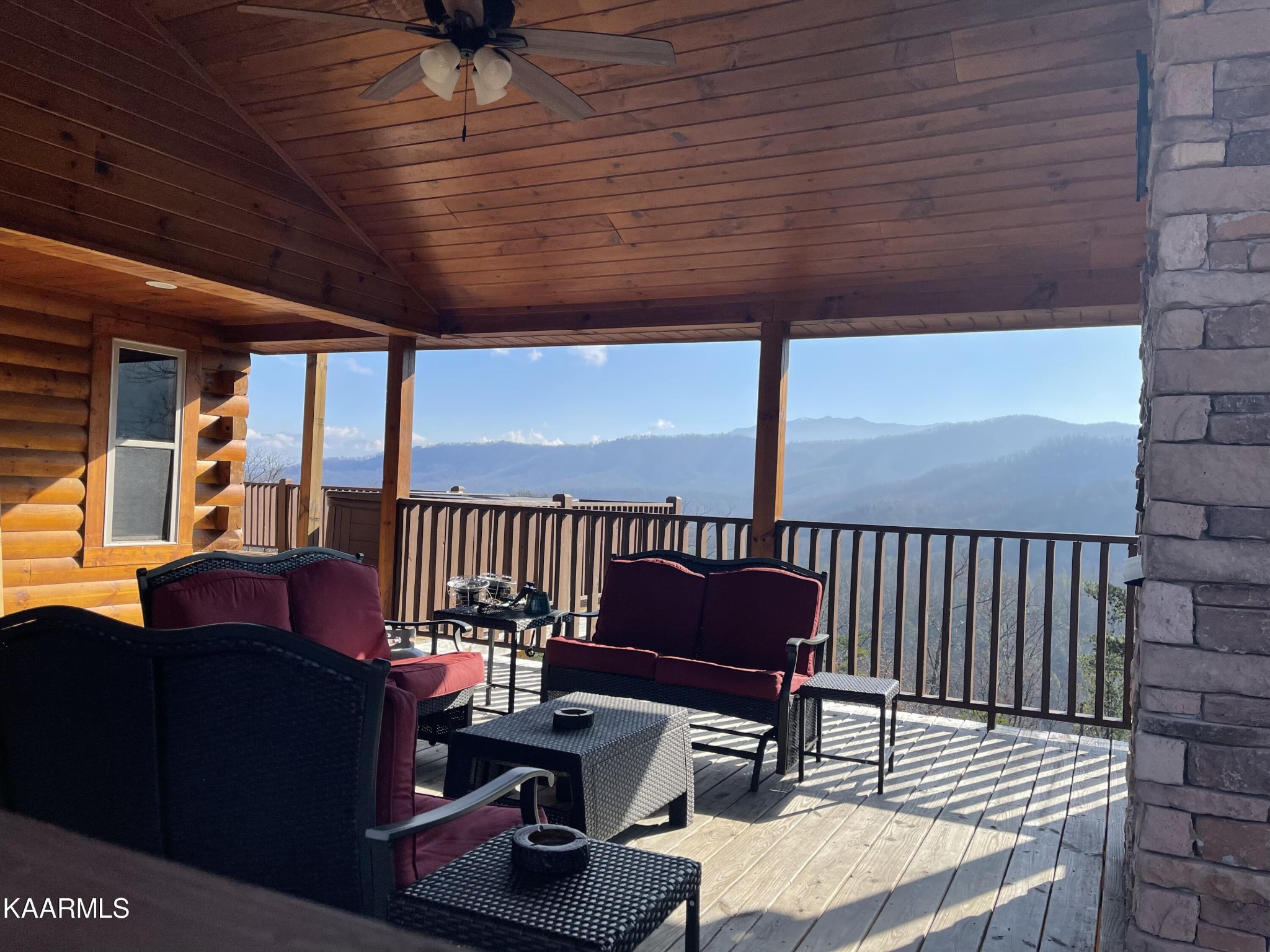 1857 Pinestand Rdg Way Pigeon Forge, TN 37862 - Photo 33 of 49 a outdoor living space with furniture and a fireplace