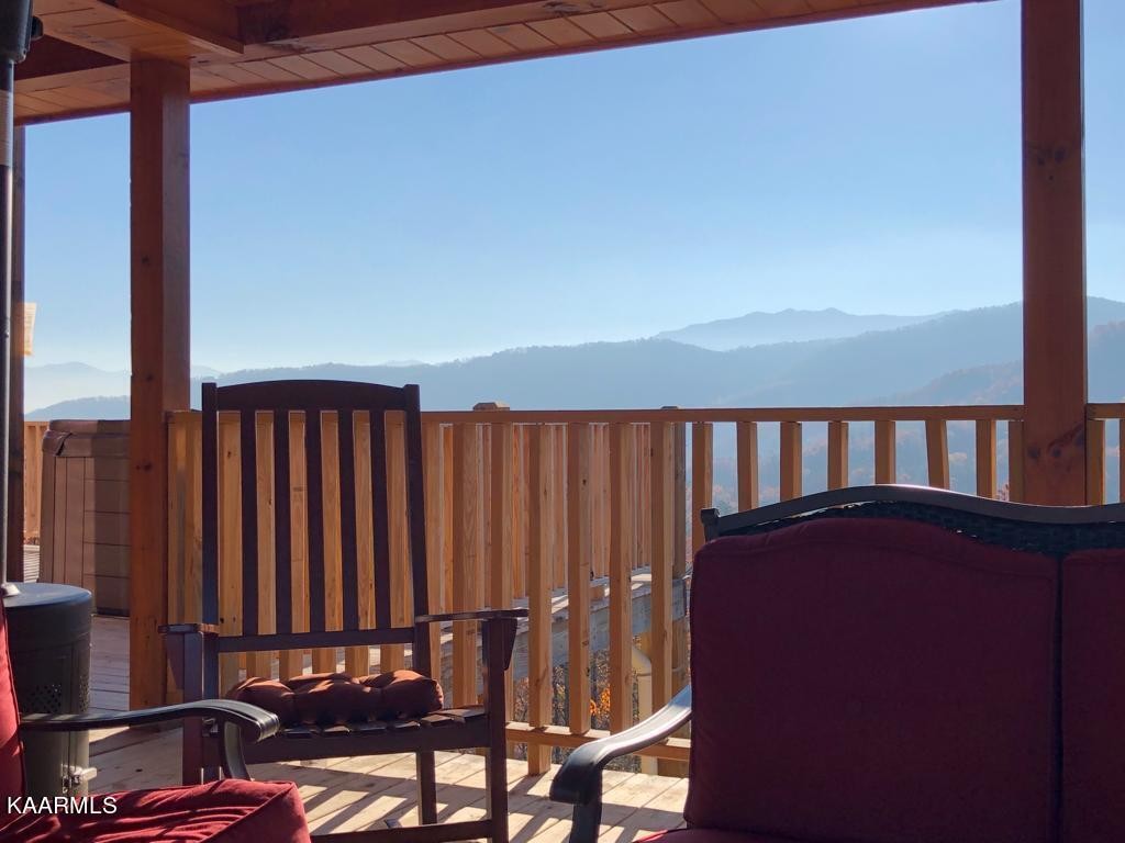 1857 Pinestand Rdg Way Pigeon Forge, TN 37862 - Photo 35 of 49 a view of a balcony with furniture