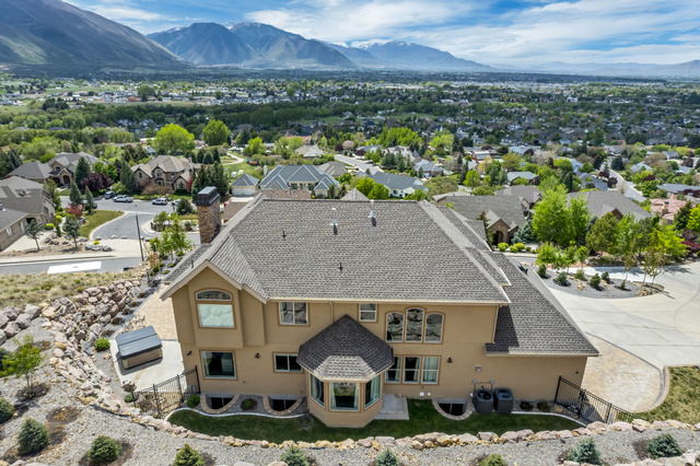 2543 East 700 South Springville, UT 84663 - Photo 72 of 73 Aerial view of residential area featuring a mountainous background