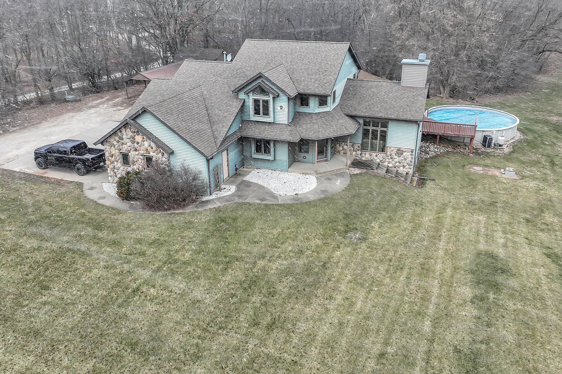 W3986 Potter Road Lafayette, WI 53121 - Photo 1 of 1 ariel of house