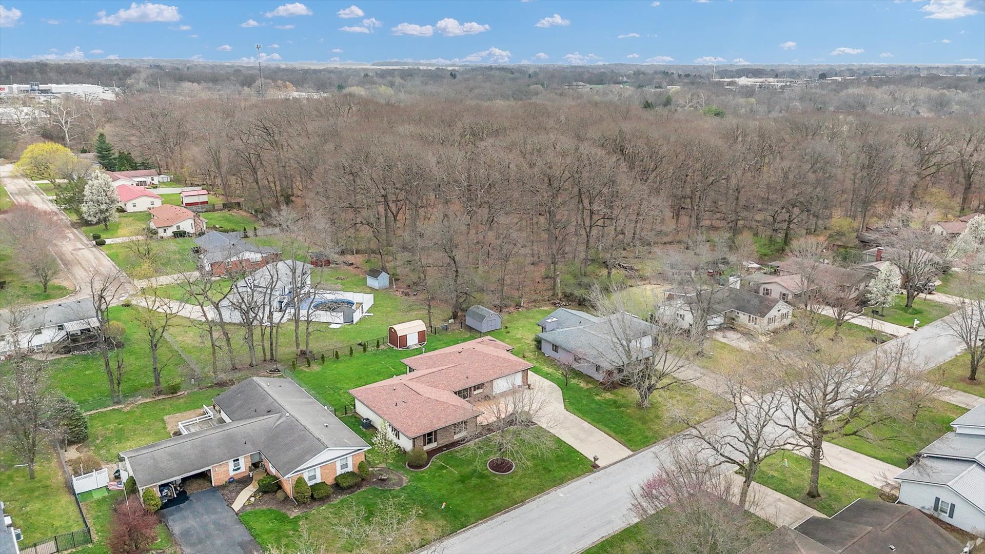 3629 Tuttle Street Danville, IL 61832 - Photo 43 of 47 a view of a lake with a yard