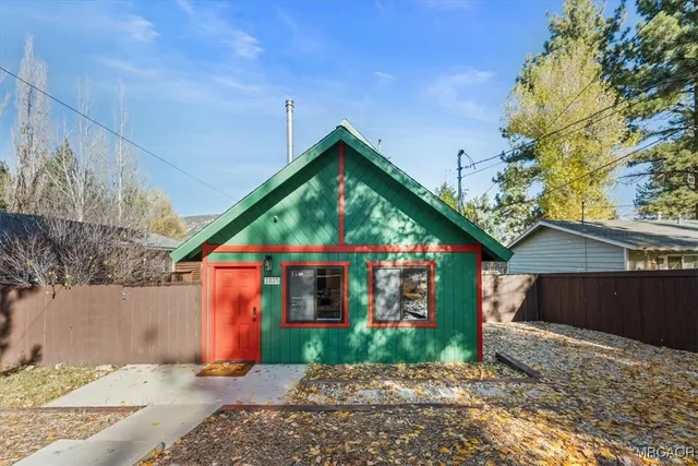 a front view of a house
