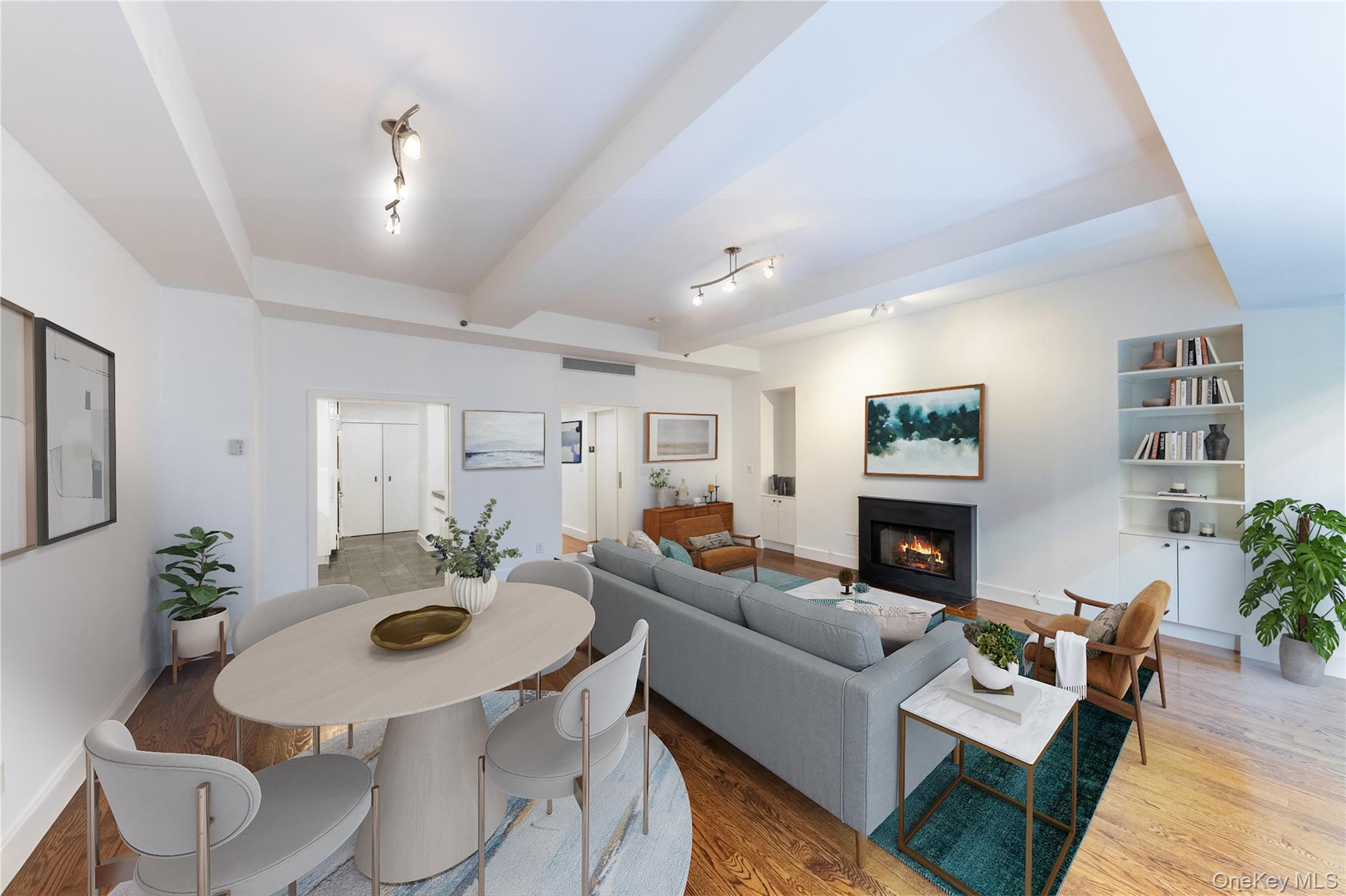 116 West 22nd Street, Unit 3 Manhattan, NY 10011 - Photo 5 of 27 a living room with furniture and a table