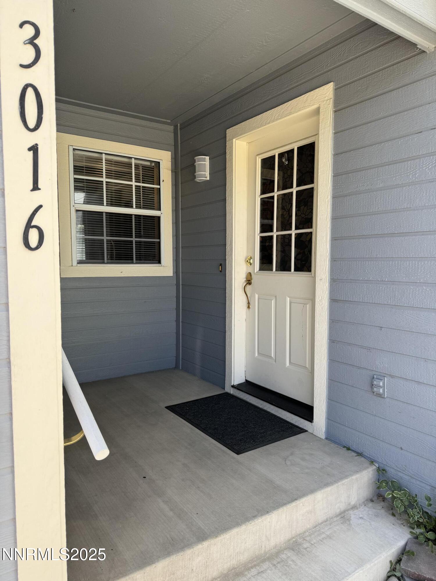 a view of front door of a house