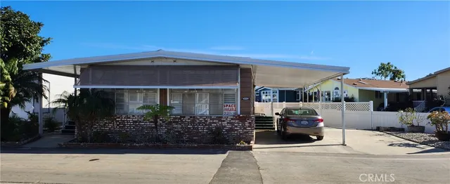 a view of a house with patio