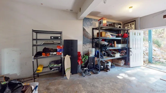 a view of storage and utility room