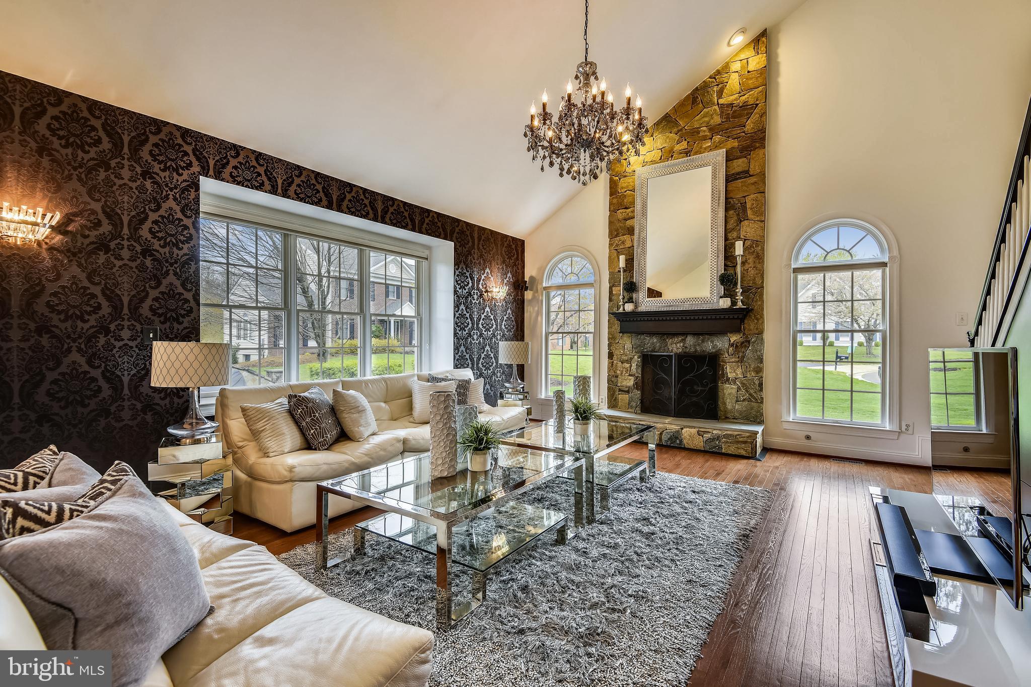 1704 Raleigh Hill Road Vienna, VA 22182 - Photo 10 of 42 Floor to ceiling stone fireplace