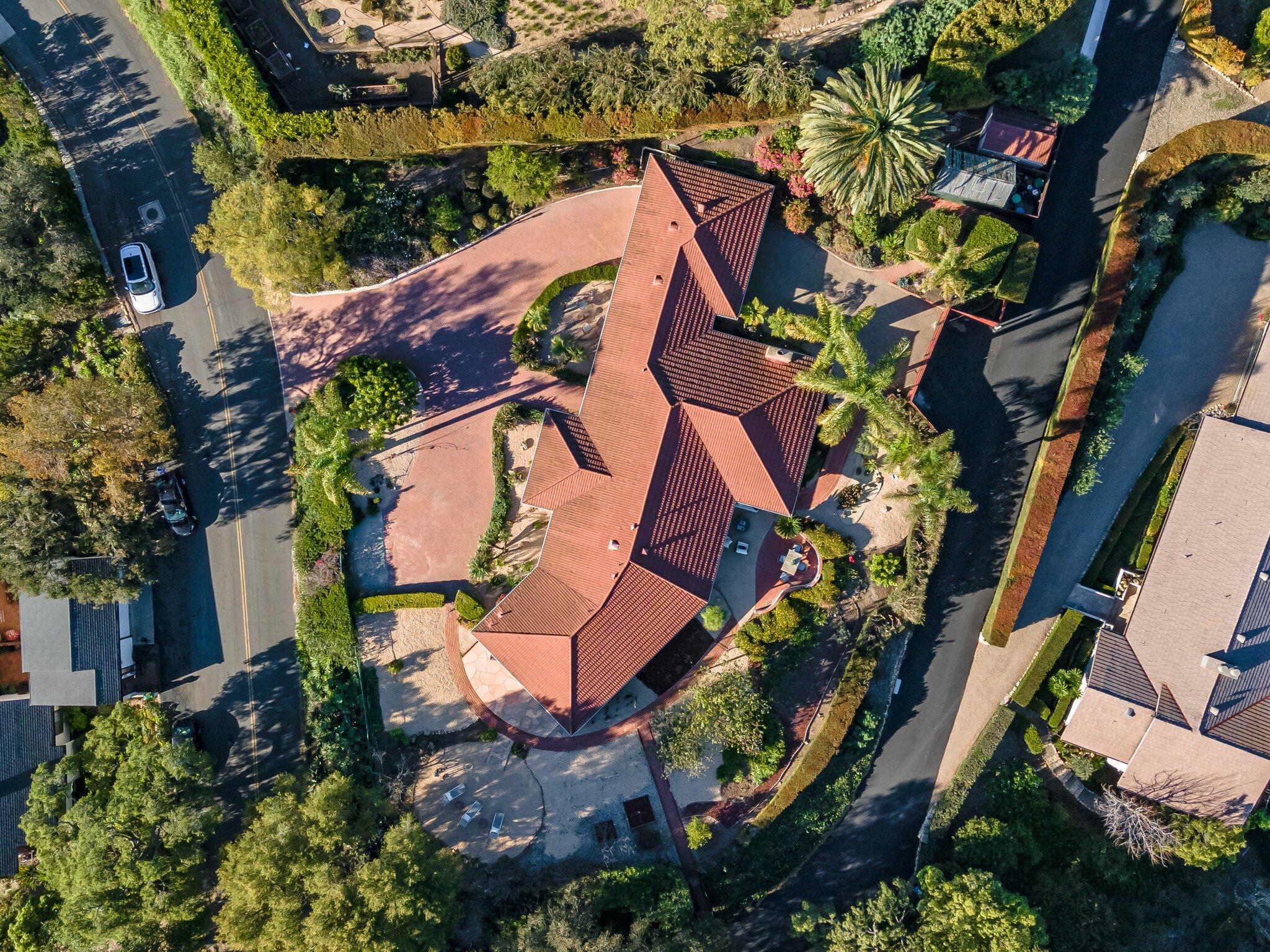 1060 Las Alturas Road Santa Barbara, CA 93103 - Photo 39 of 52 Ariel View