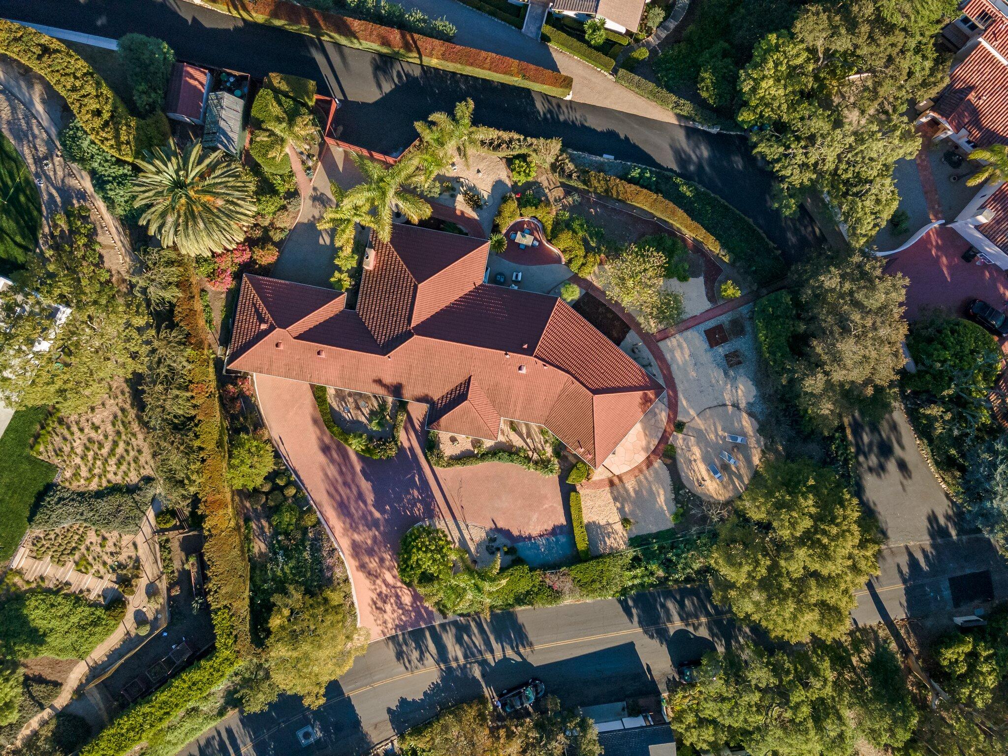 1060 Las Alturas Road Santa Barbara, CA 93103 - Photo 44 of 52 Ariel View
