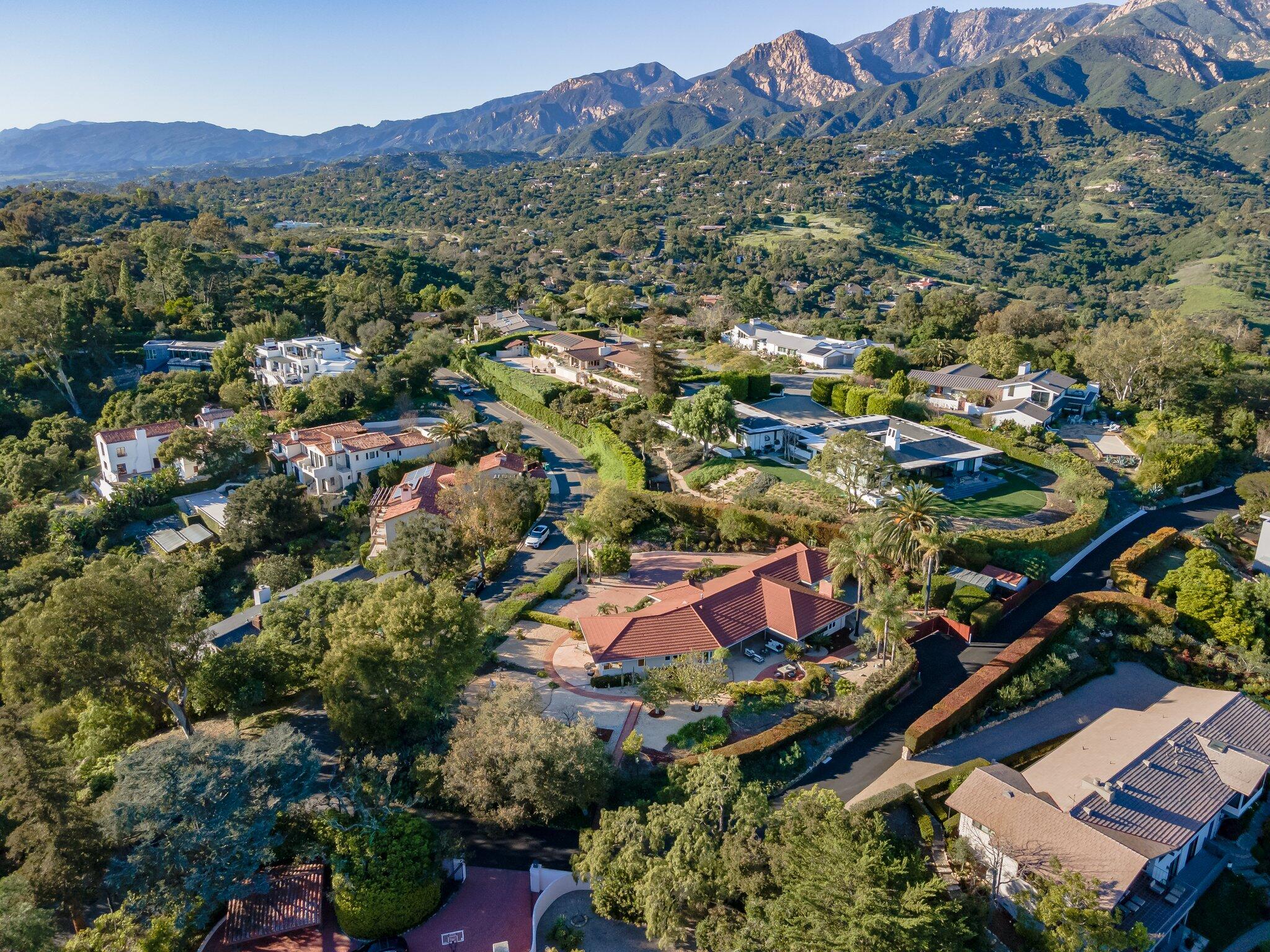 1060 Las Alturas Road Santa Barbara, CA 93103 - Photo 47 of 52 Ariel View
