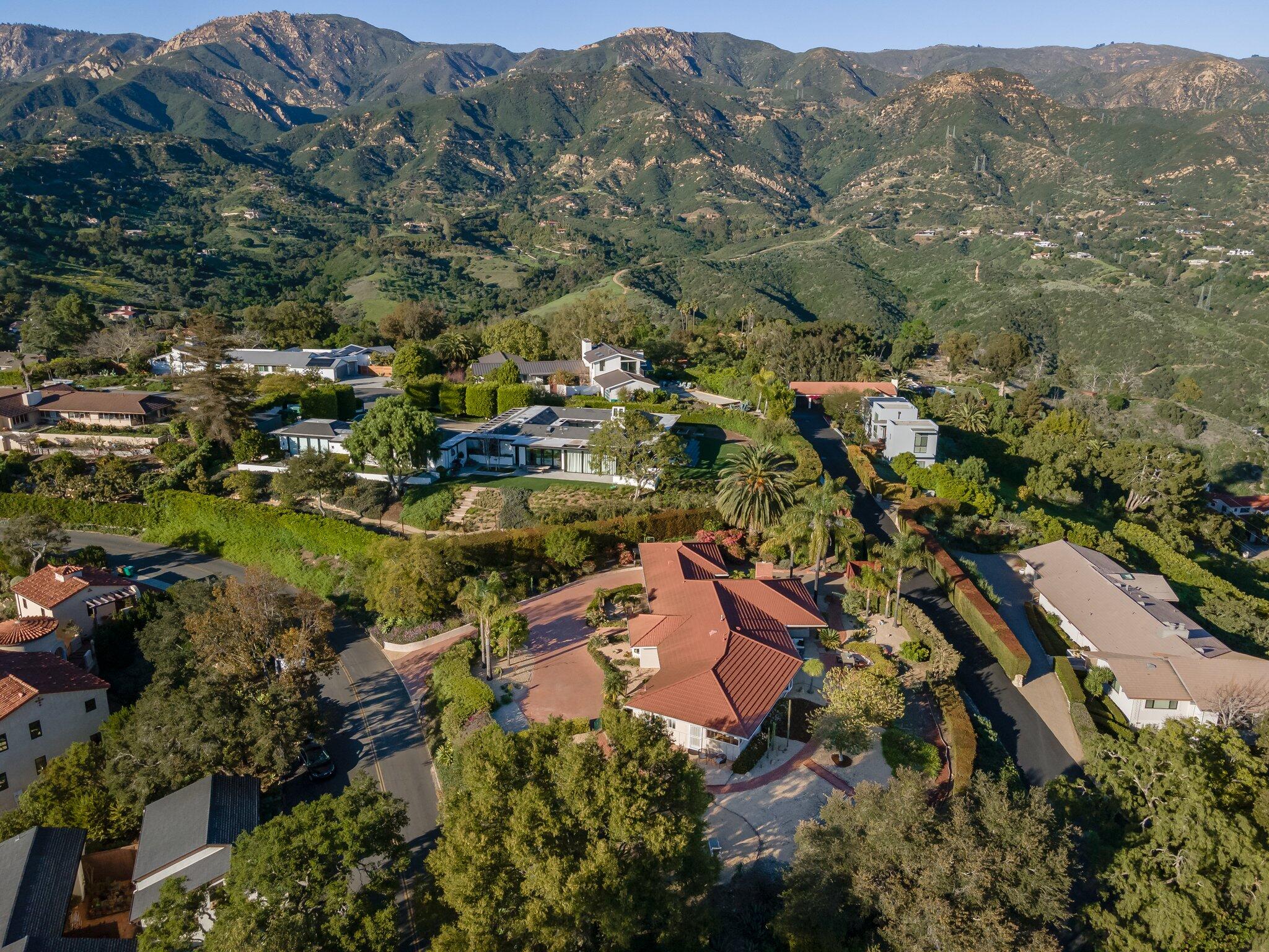 1060 Las Alturas Road Santa Barbara, CA 93103 - Photo 48 of 52 Ariel View