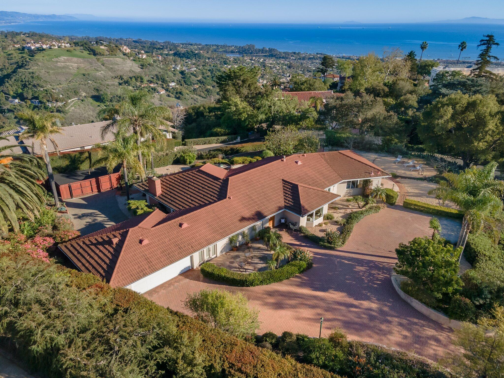 1060 Las Alturas Road Santa Barbara, CA 93103 - Photo 49 of 52 Ariel View