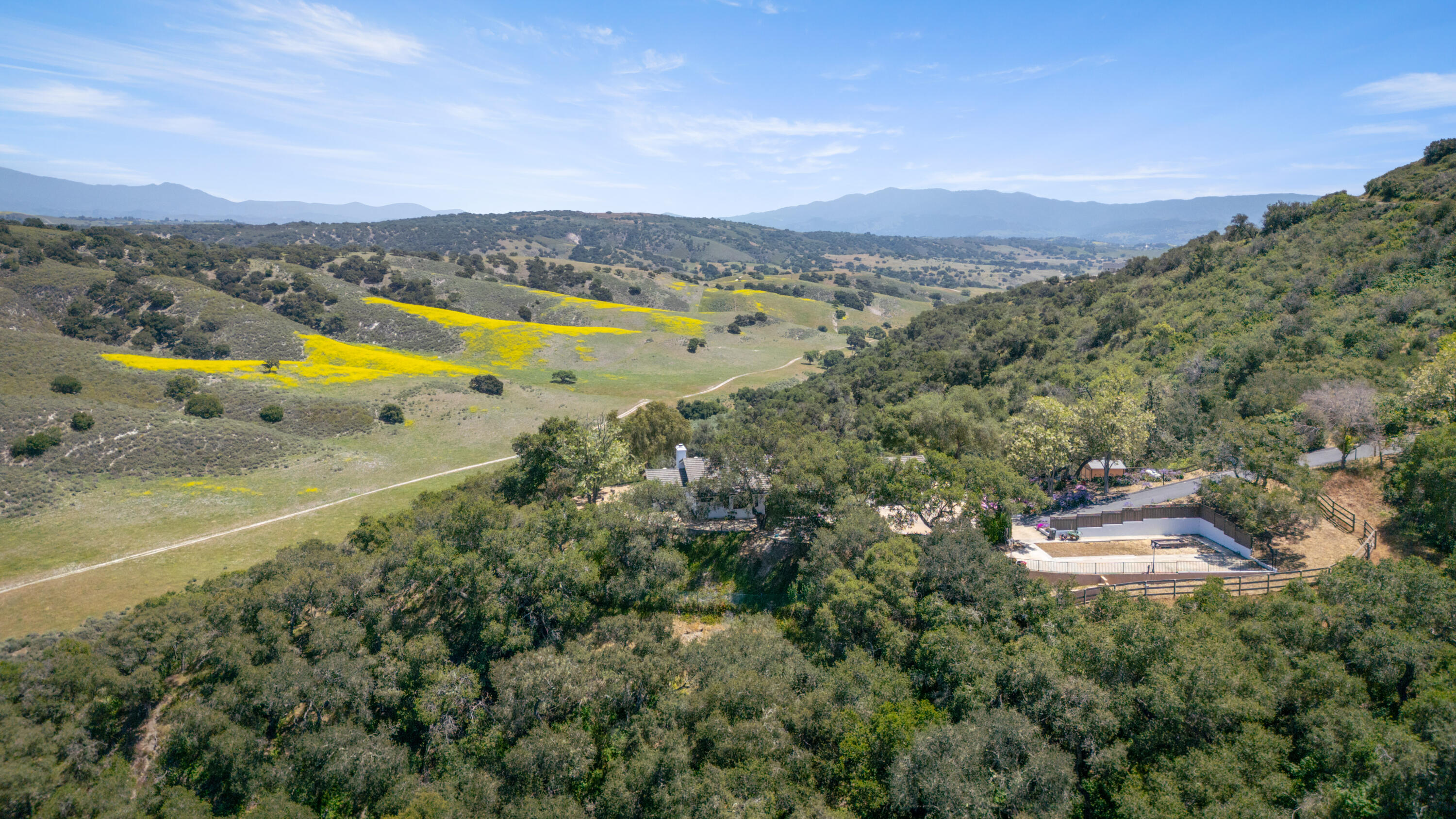 760 Falcon Ridge Lane Buellton, CA 93427 - Photo 47 of 51 a view of a city with mountains in the background