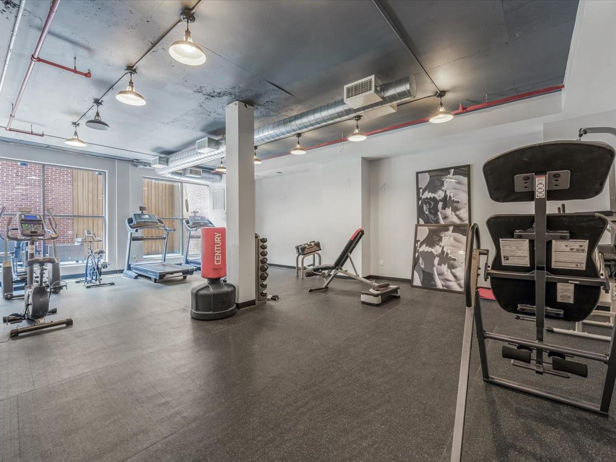 21-10 44th Drive, Unit 2B Queens, NY 11101 - Photo 15 of 19 a view of a room with gym equipment