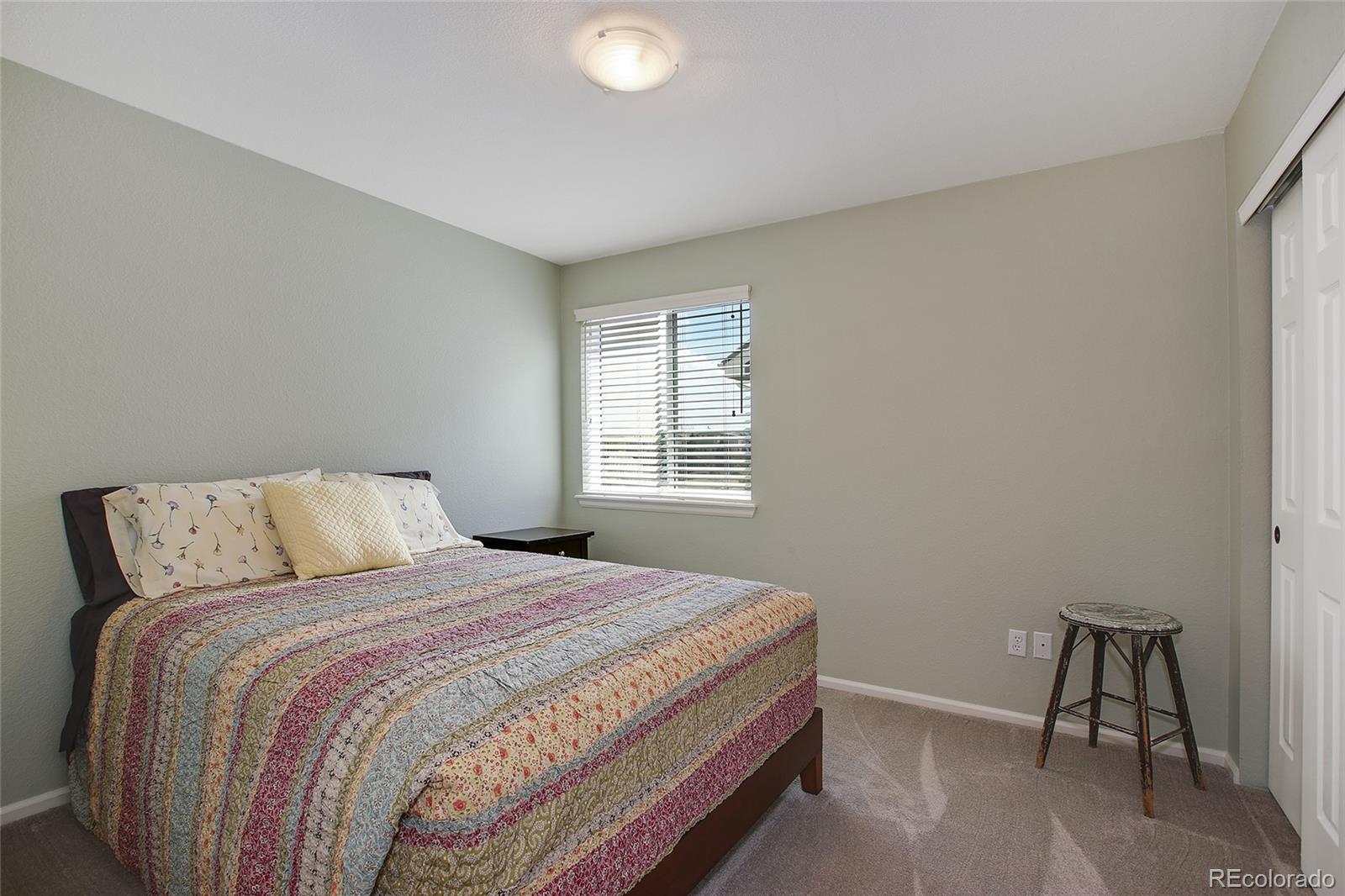 10274 Willowbridge Court Highlands Ranch, CO 80126 - Photo 14 of 35 a bedroom with a bed and a window