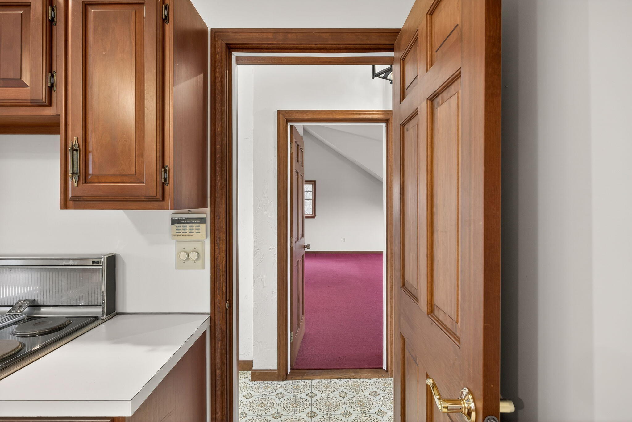 4 Earl Road East Sandwich, MA 02537 - Photo 23 of 63 a view of a kitchen from a hallway